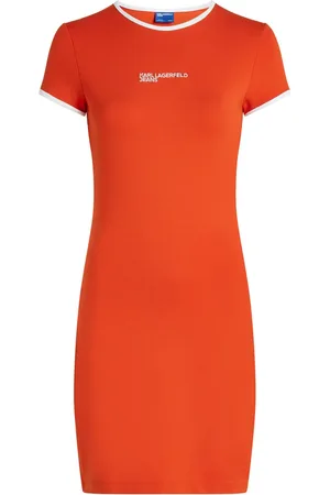 Karl Lagerfeld Vestido con logo bordado