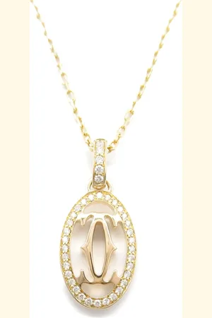 Cartier Collar Logo Double C en oro rosa de 18kt con diamantes 2010