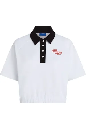 Karl Lagerfeld Playera tipo polo con logo estampado