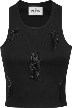 Philipp Plein Camiseta con flecos