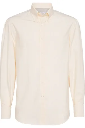 Brunello Cucinelli Camisa con rayas estampadas