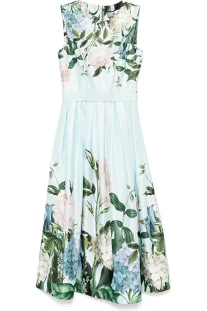 NISSA Vestido midi con estampado floral