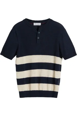Brunello Cucinelli Playera con motivo de rayas