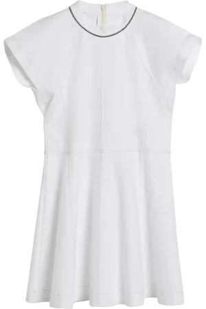 Brunello Cucinelli Vestido con diseño entrelazado