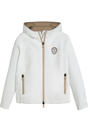 Brunello Cucinelli Chamarra con logo bordado