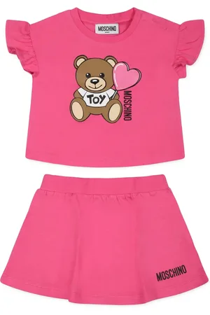 Moschino Falda con logo estampado