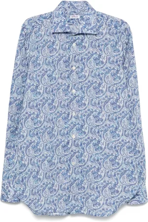 Kiton Camisa con estampado de cachemira