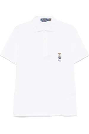 Ralph Lauren Playera tipo polo con motivo Polo Bear