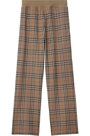 Burberry Pants con motivo de cuadros