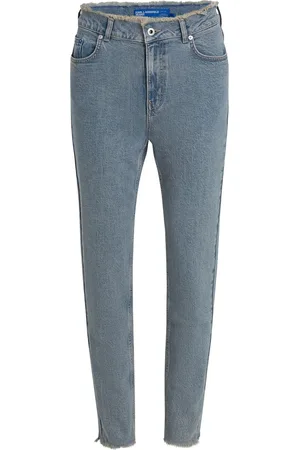 Karl Lagerfeld Jeans con ribete deshilachado
