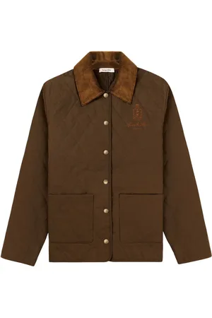 Sporty & Rich Chamarra capitonada con logo bordado
