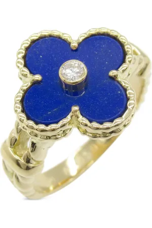 Van cleef Anillo Alhambra en oro amarillo de 18kt con diamantes y lapislázuli 2010