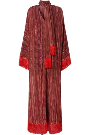 Missoni Vestido estilo caftán con motivo en zigzag