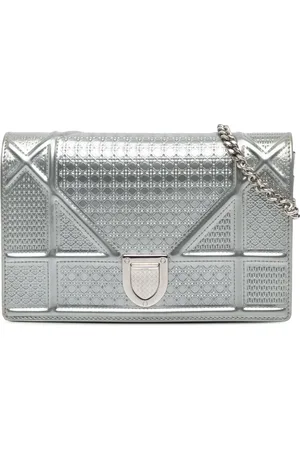 Dior Bolsa crossbody Patent Microcannage Diorama Wallet on Chain 2017