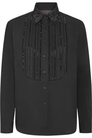 Philipp Plein Camisa con detalles de cristal