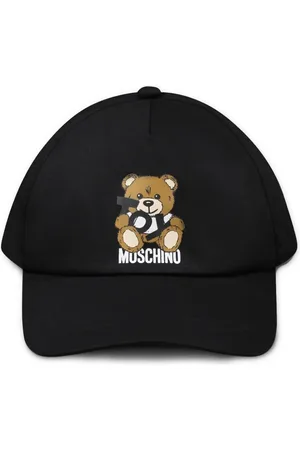 Moschino Gorra de algodón con motivo Teddy Bear
