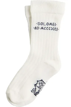 Brunello Cucinelli Calcetines tejido en intarsia