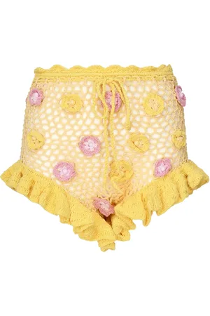 Celia B Shorts tejido de crochet