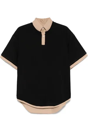 Maison Margiela Playera tipo polo con efecto a capas