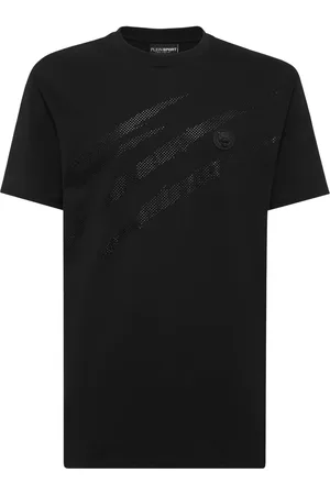 Philipp Plein Playera con motivo de arañazos
