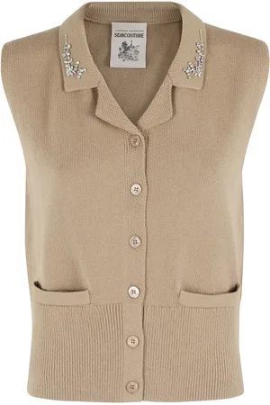 SEMICOUTURE Camiseta con cuello redondo
