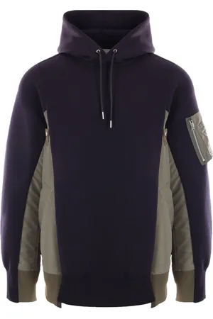 SACAI Hoodie con diseño a paneles