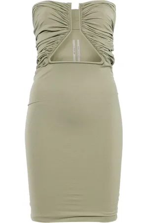 Rick Owens Vestido corto con detalle de punta