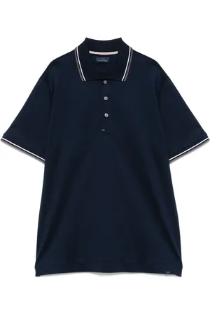 Paul & Shark Playera tipo polo con ribete de rayas
