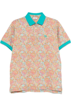 Etro Playera tipo polo con estampado de cachemira