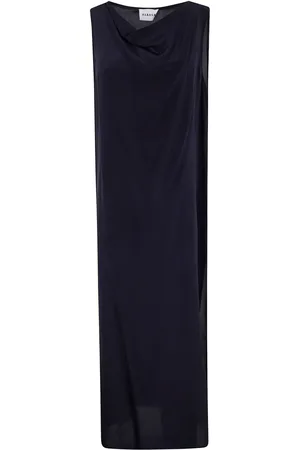 P.A.R.O.S.H. Vestido recto con cuello drapeado