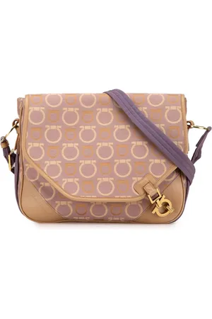 Salvatore Ferragamo Bolsa crossbody Gancini Canvas 2000-2024