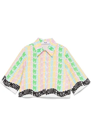 Msgm Camisa con logo estampado