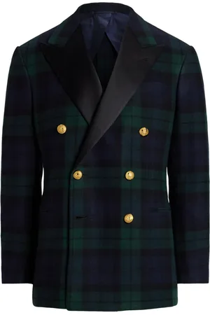 Ralph Lauren Blazer con motivo de cuadros tartán