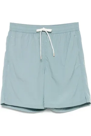 ELEVENTY Shorts de playa con cuadros estampados