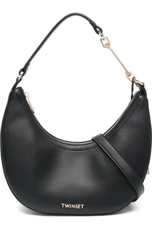 Twin-Set Tote con placa del logo