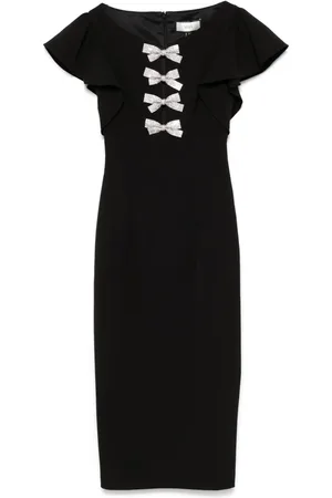 NISSA Vestido midi con detalle de moño