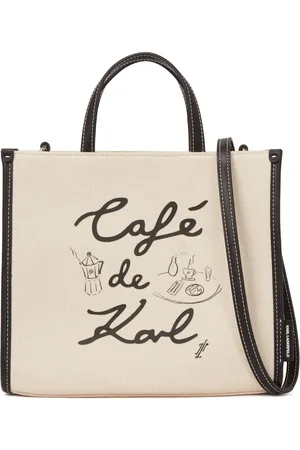 Karl Lagerfeld Tote de lona de x Jorge Parra