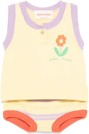 Bobo Choses Set tejido con motivo floral