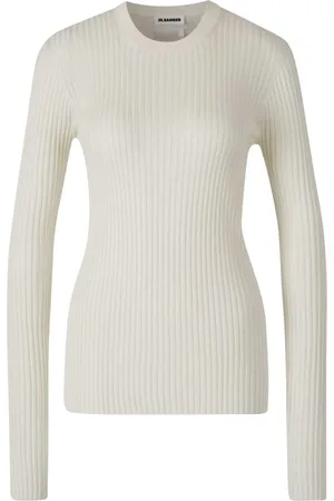 Jil Sander Camiseta de seda de canalé