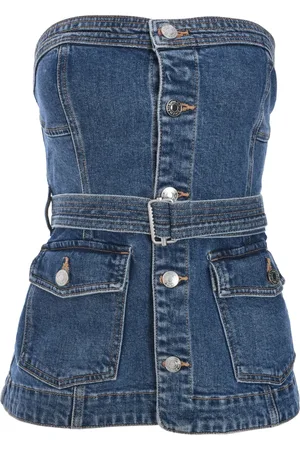 Simkhai Top estilo bustier Cyan