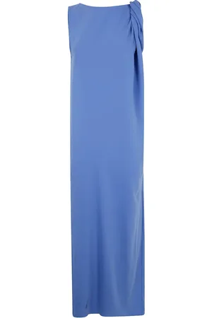 P.A.R.O.S.H. Vestido recto con hombros fruncidos