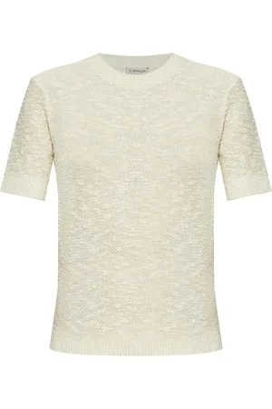 Moncler Playera de tejido flojo de bouclé