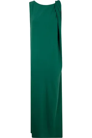 P.A.R.O.S.H. Vestido recto con hombros fruncidos