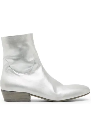 MARSÈLL Botines de piel metalizado
