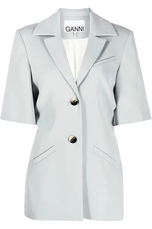 Ganni Blazer de manga corta