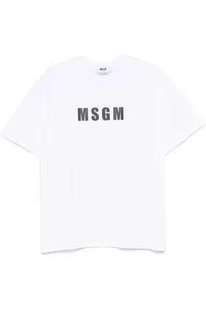 Msgm Playera con logo estampado