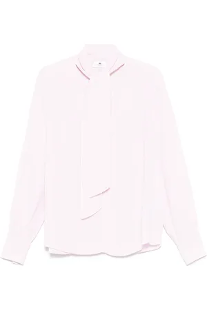 Elisabetta Franchi Blusa con moño en el cuello