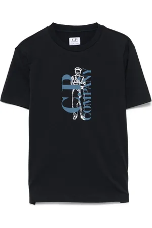 C.P. Company Playera con logo estampado