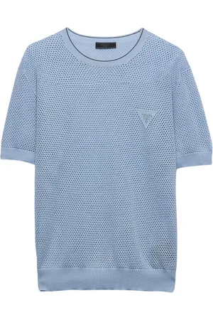 Prada Playera con diseño de perforaciones