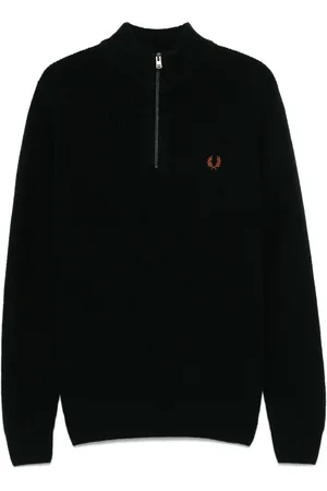 Fred Perry Suéter con medio cierre